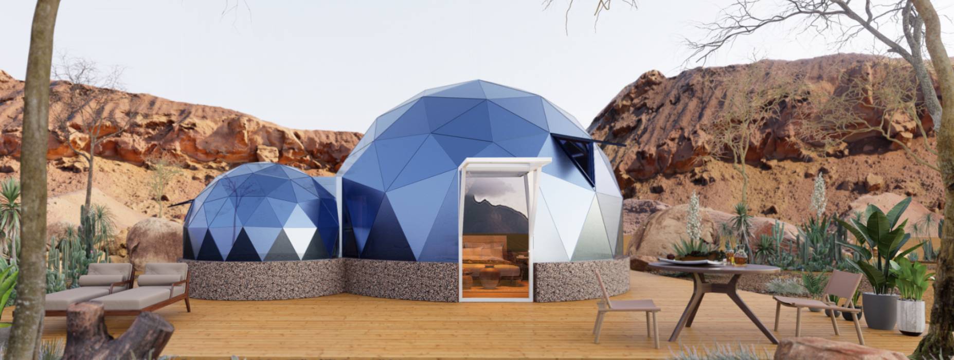 临邑县球形智能光伏玻璃星空房